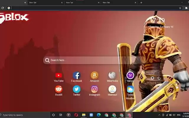 Roblox Wallpaper HD [New Tab Theme]  from Chrome web store to be run with OffiDocs Chromium online